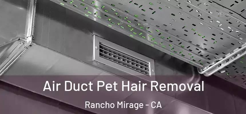 Air Duct Pet Hair Removal Rancho Mirage - CA